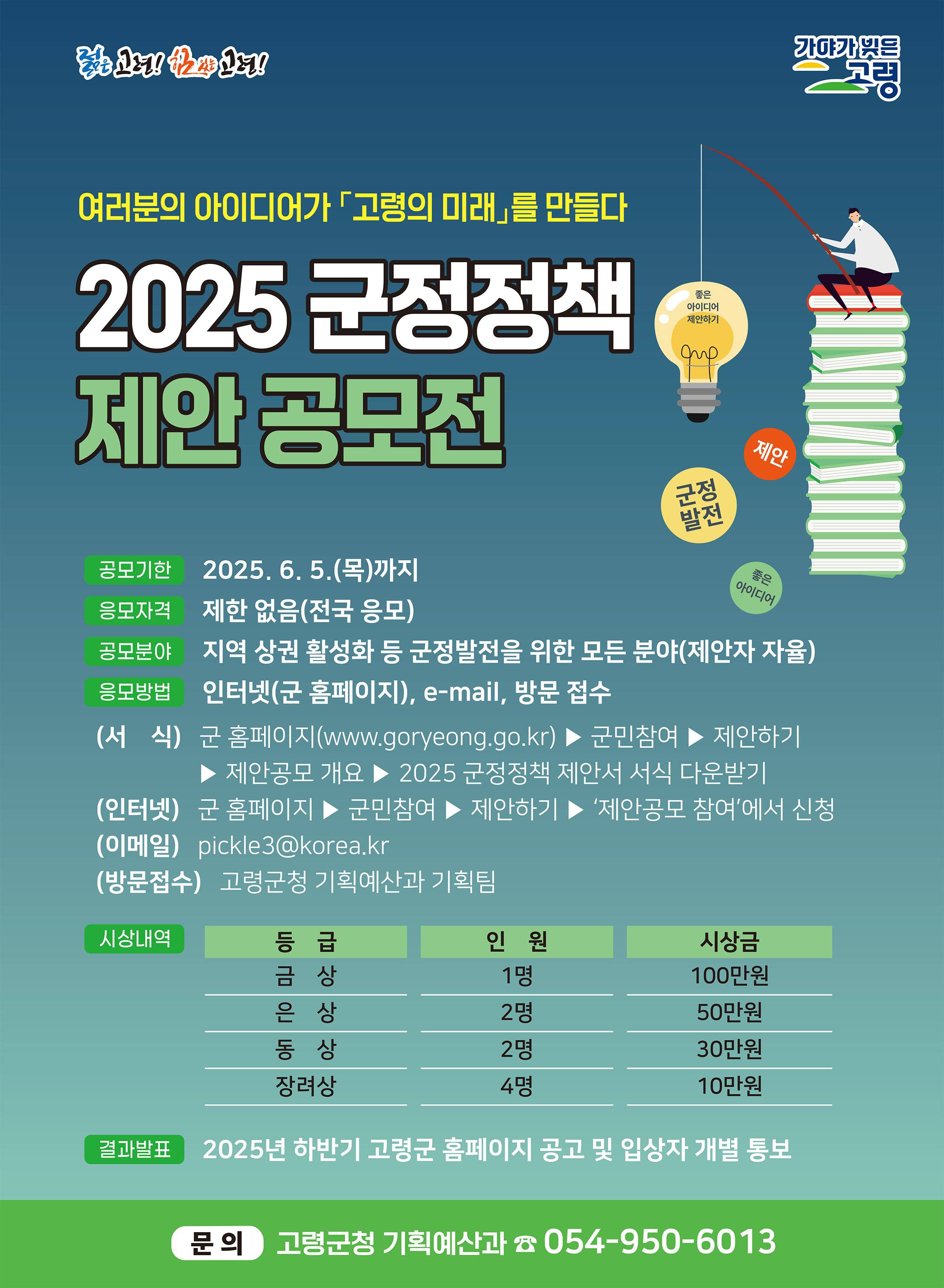 2025 고령군 군정정책 제안 공모전