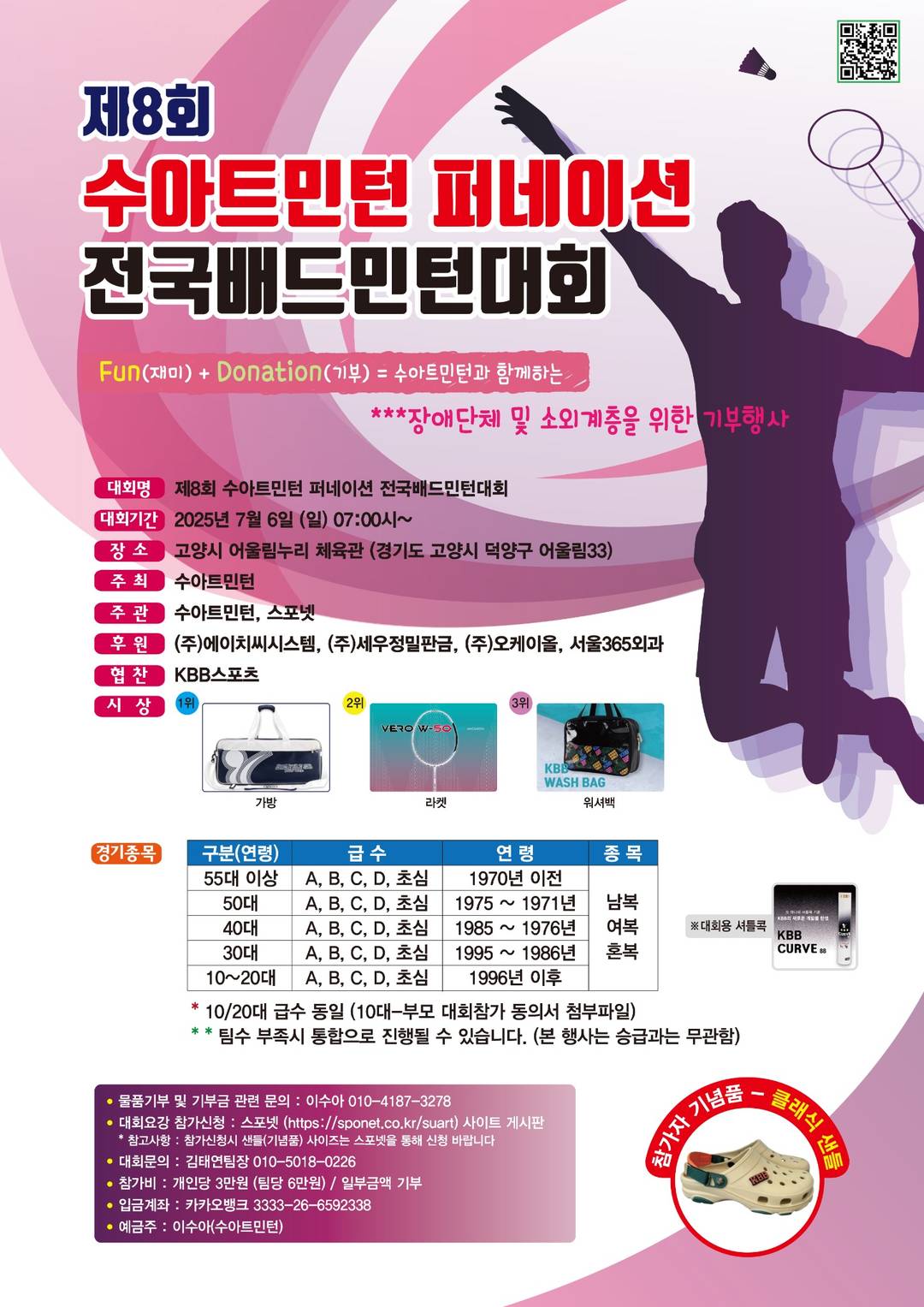 제8회 수아트민턴 퍼네이션 전국배드민턴대회