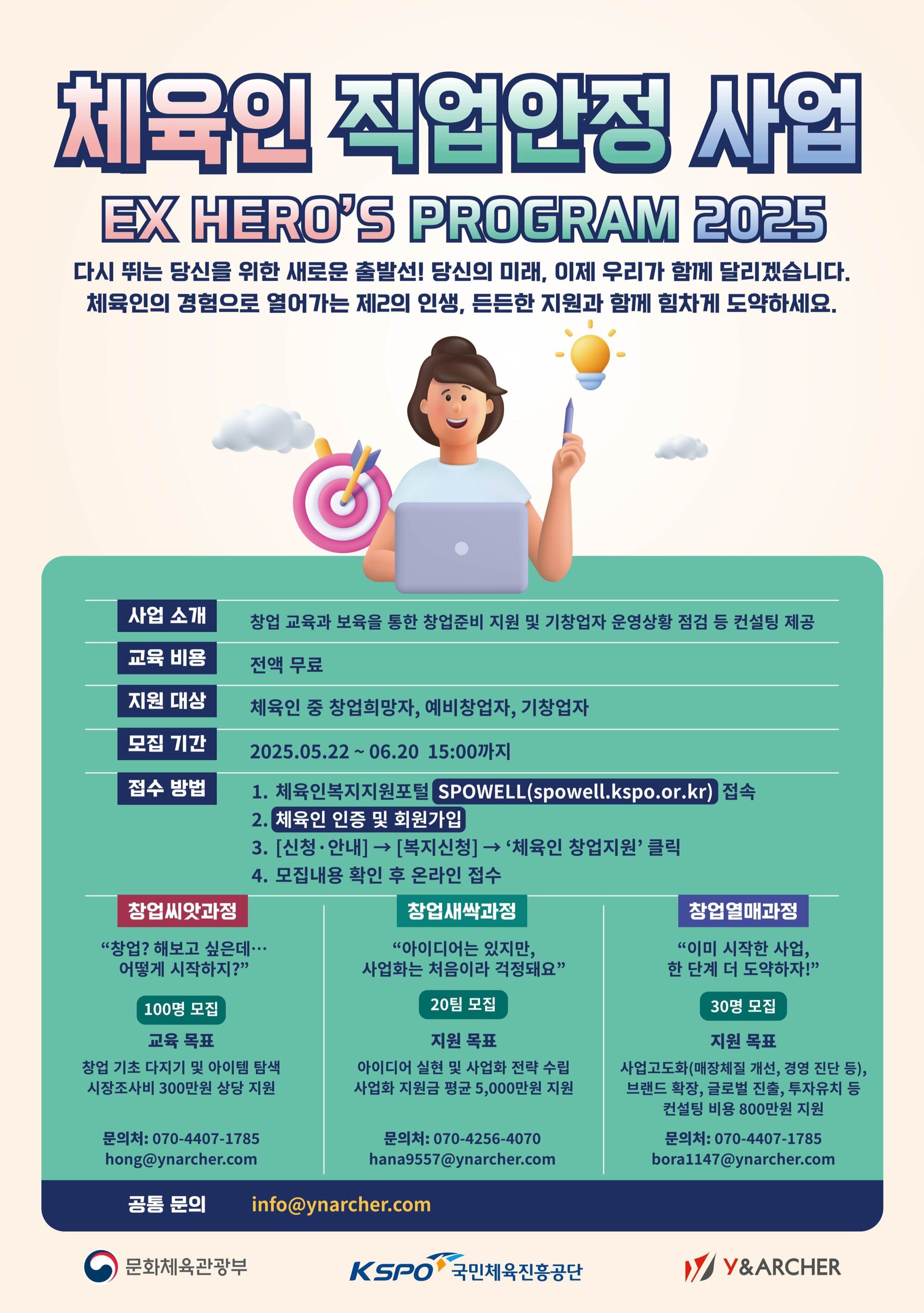 2025 체육인 직업안정 사업_창업지원