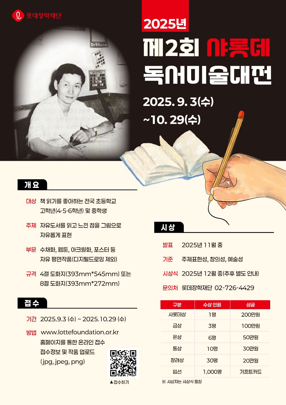 2025년 제2회 샤롯데 독서미술대전