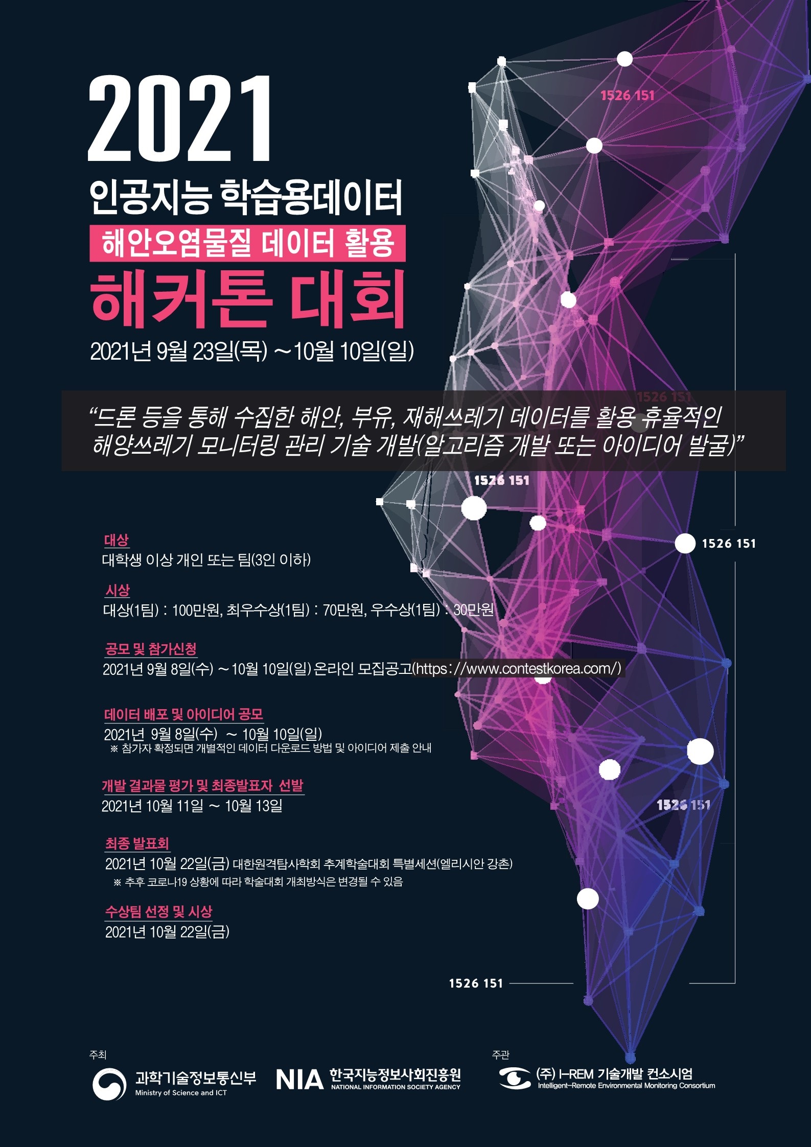 2021 인공지능 학습용 데이터(해안오염물질 데이터 활용) 해커톤 대회 [기간연장]