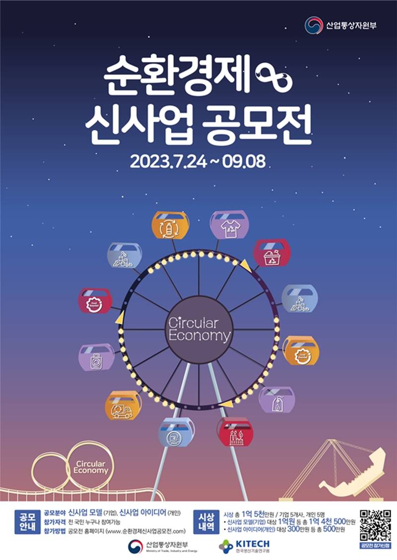 2023 순환경제 신사업 공모전(웹툰, 슬로건 포스터, 카드뉴스, 영상)