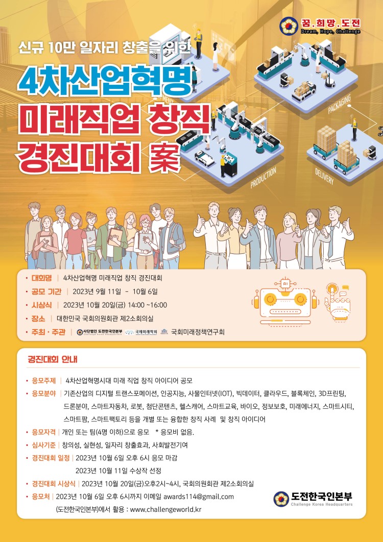 2023년 4차산업혁명 미래직업 창직 경진대회