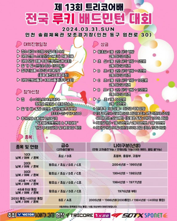 제13회 트리코어배 전국 루키 배드민턴 대회