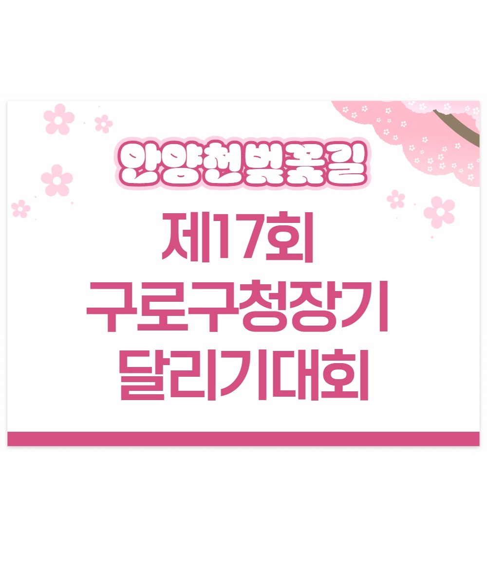 제 17회 구로구청장기 벚꽃길 마라톤
