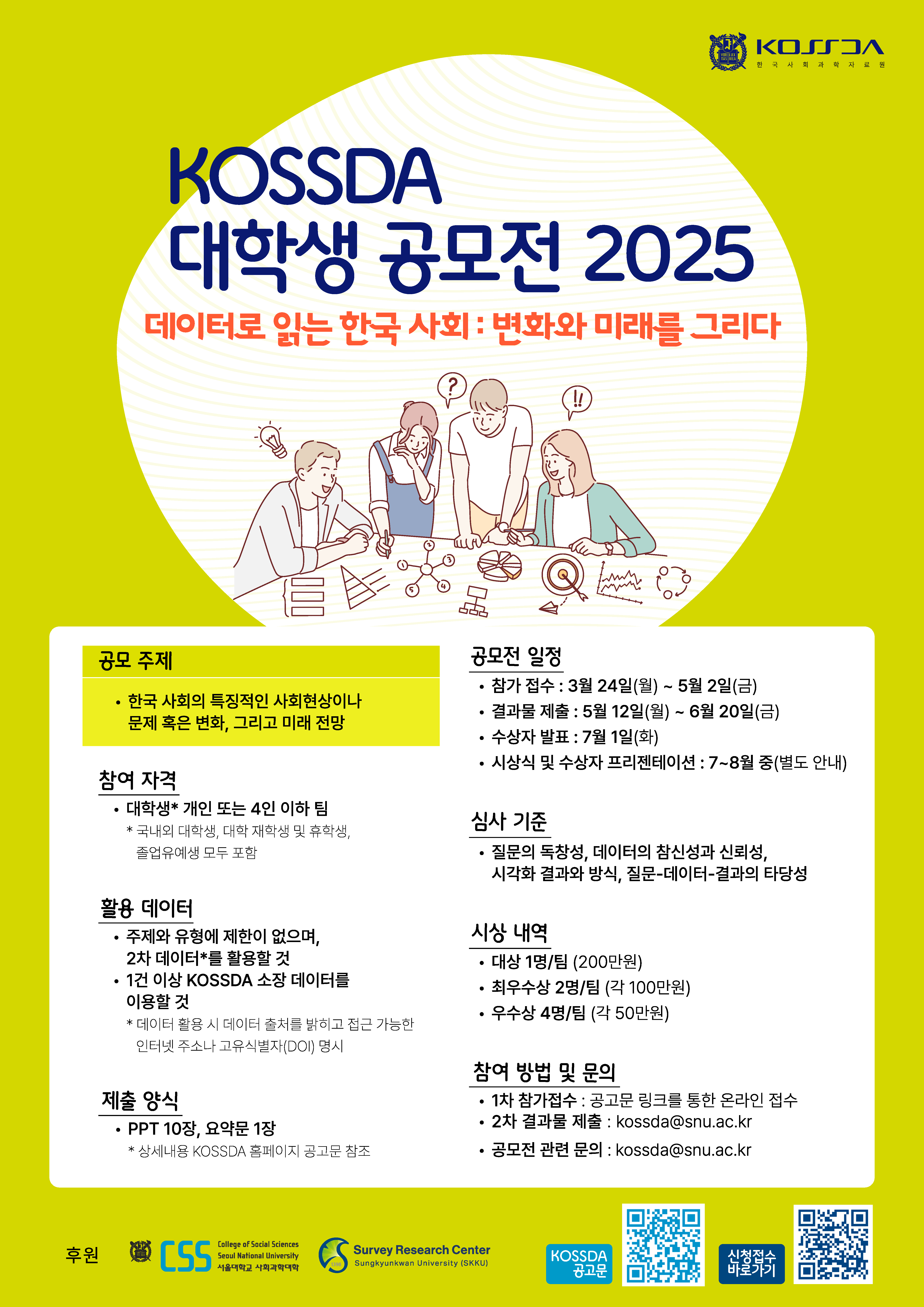 KOSSDA대학생공모전 2025 - 데이터로 읽는 한국 사회: 변화와 미래를 그리다