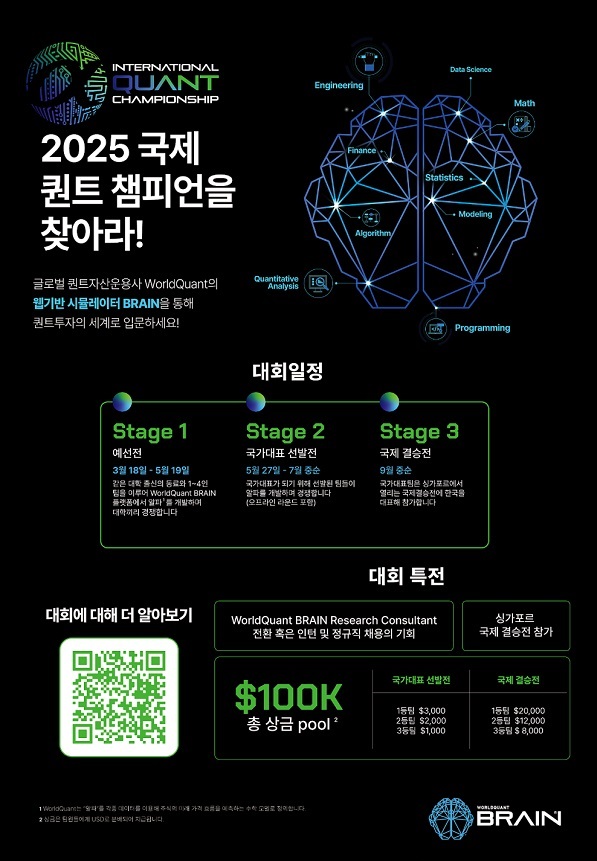 2025 월드퀀트 국제 퀀트 모의투자 대회(IQC) 