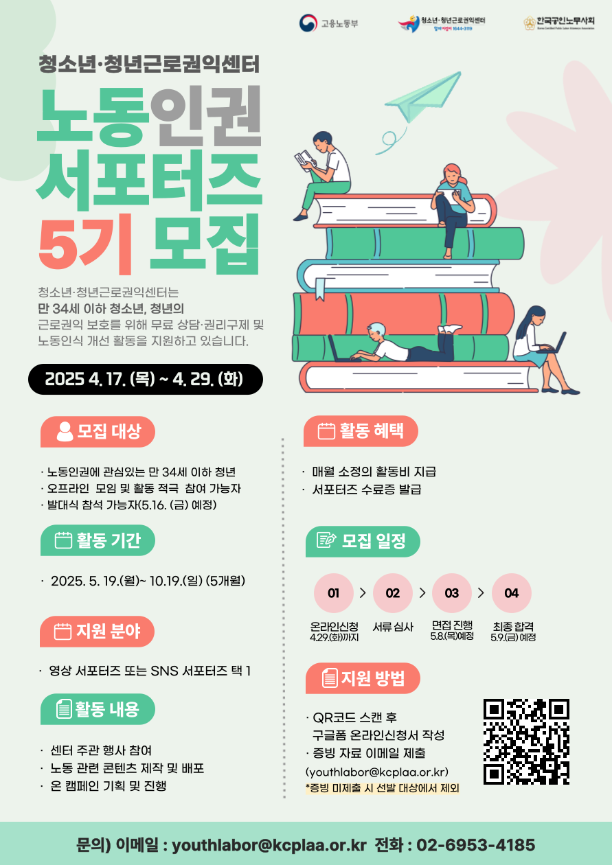 2025년 노동인권 서포터즈 5기 