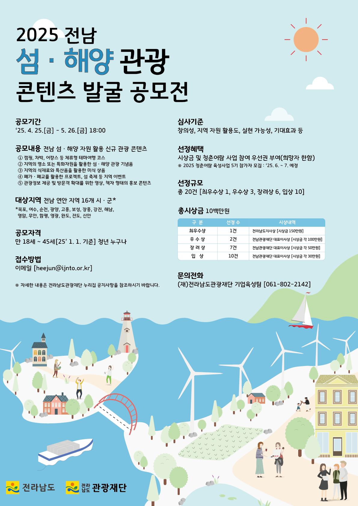 2025년 전남 섬·해양 관광 콘텐츠 발굴 공모전