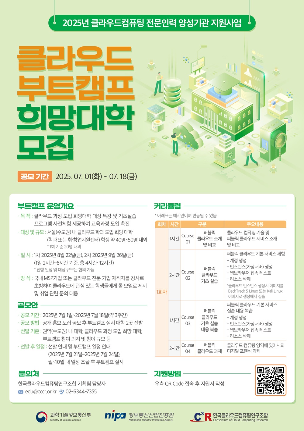 2025년 클라우드 부트캠프 희망대학 모집