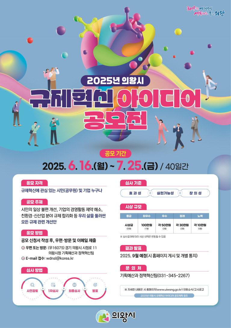 2025년 의왕시 규제혁신 아이디어 공모전