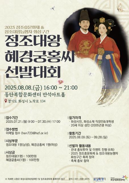 2025 정조대왕·혜경궁홍씨 선발대회
