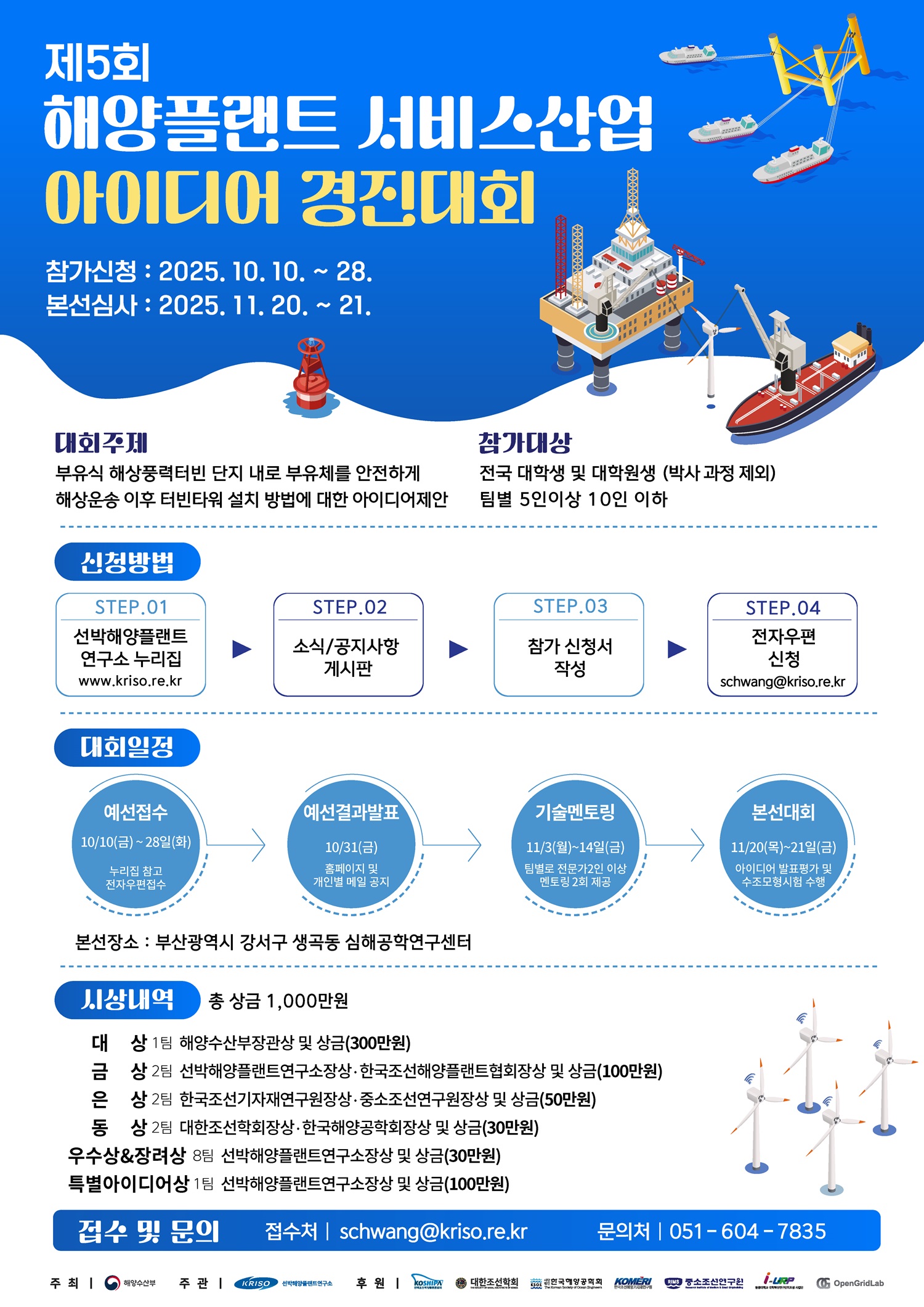 2025년 제5회 해양플랜트 서비스산업 아이디어 경진대회