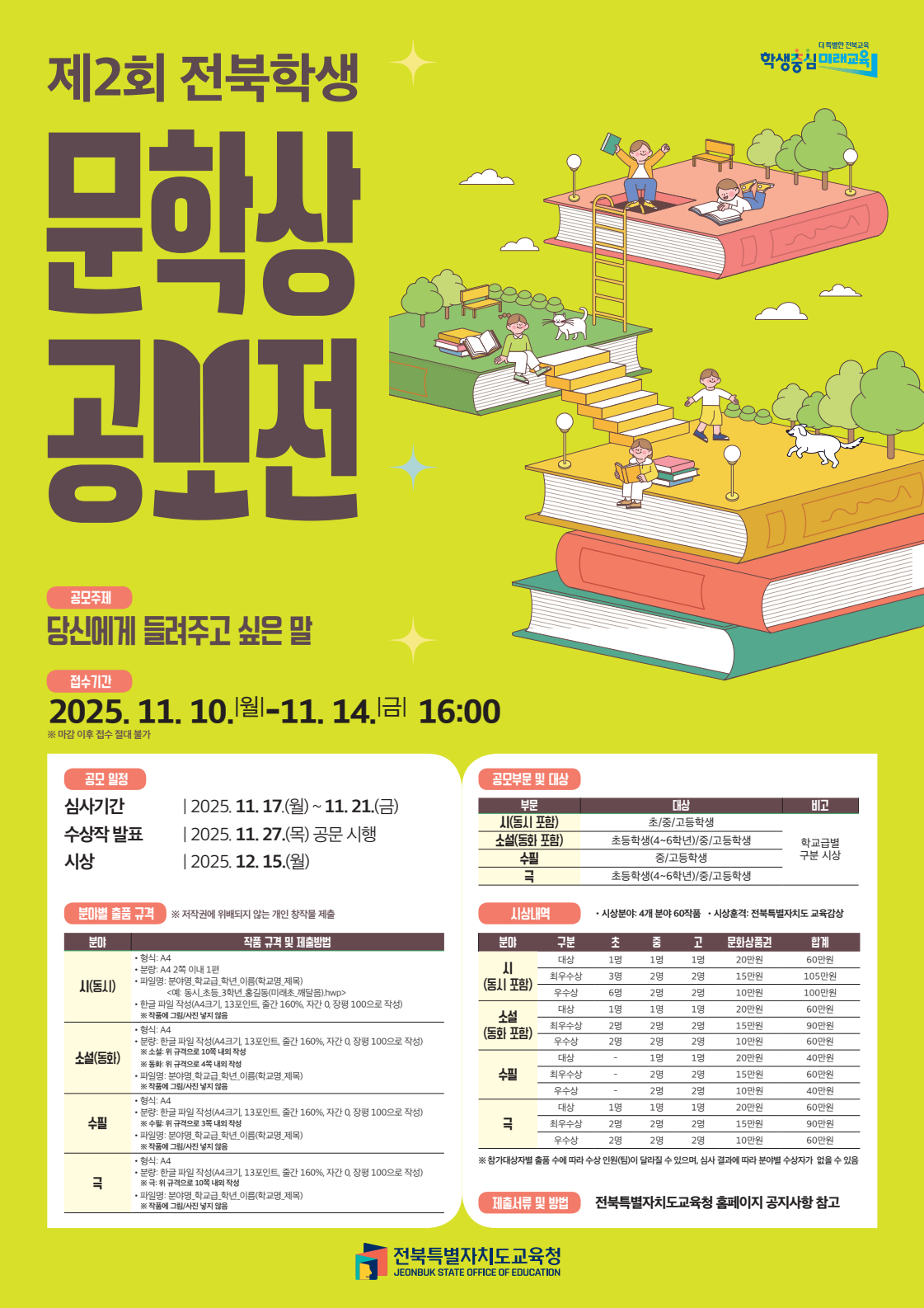 2025 전북학생 문학상 공모전