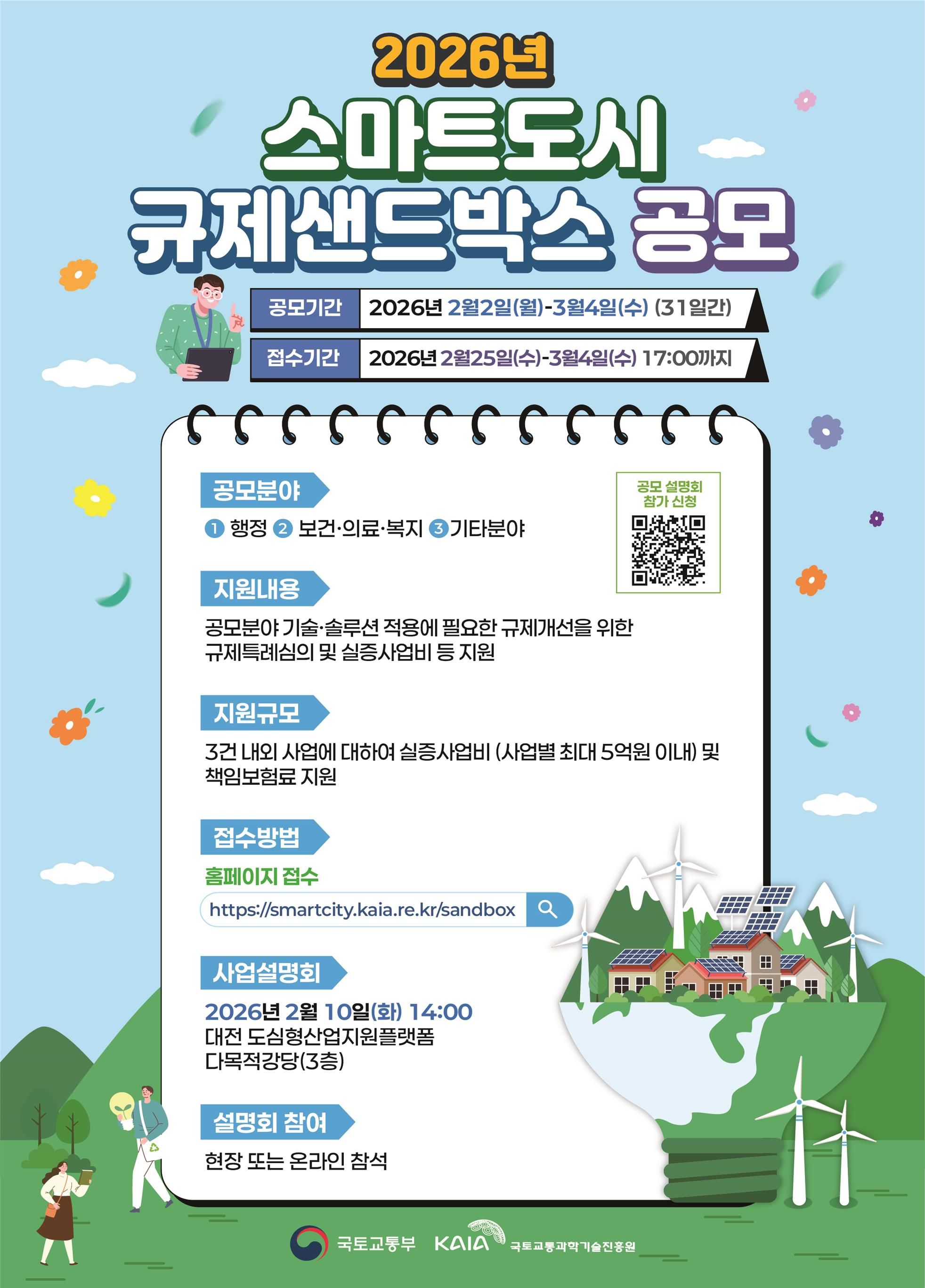 2026년 스마트도시 규제샌드박스 공모 