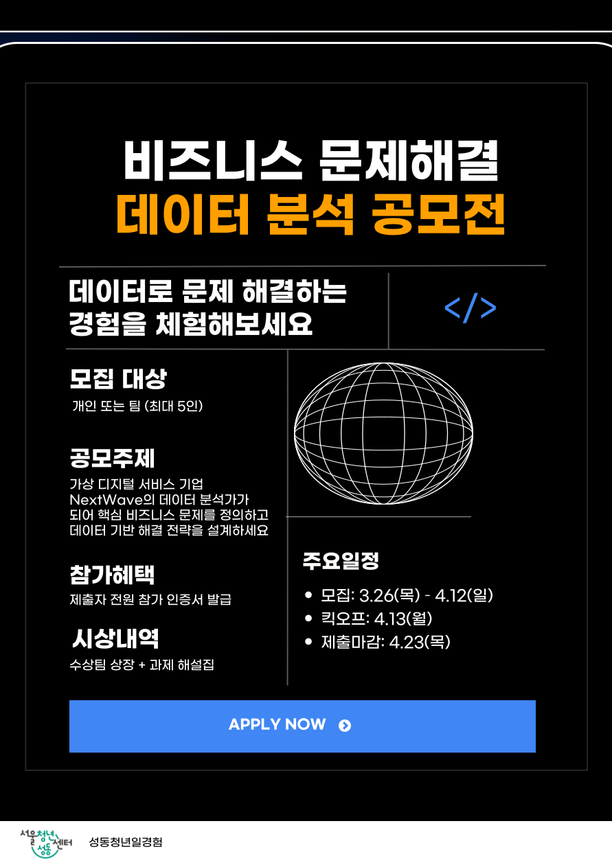 데이터 분석 직무 경험 | 비즈니스 문제 해결 데이터 분석 공모전